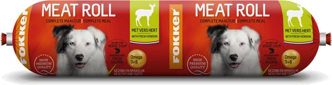 Fokker Meat Roll Hert 4x800g