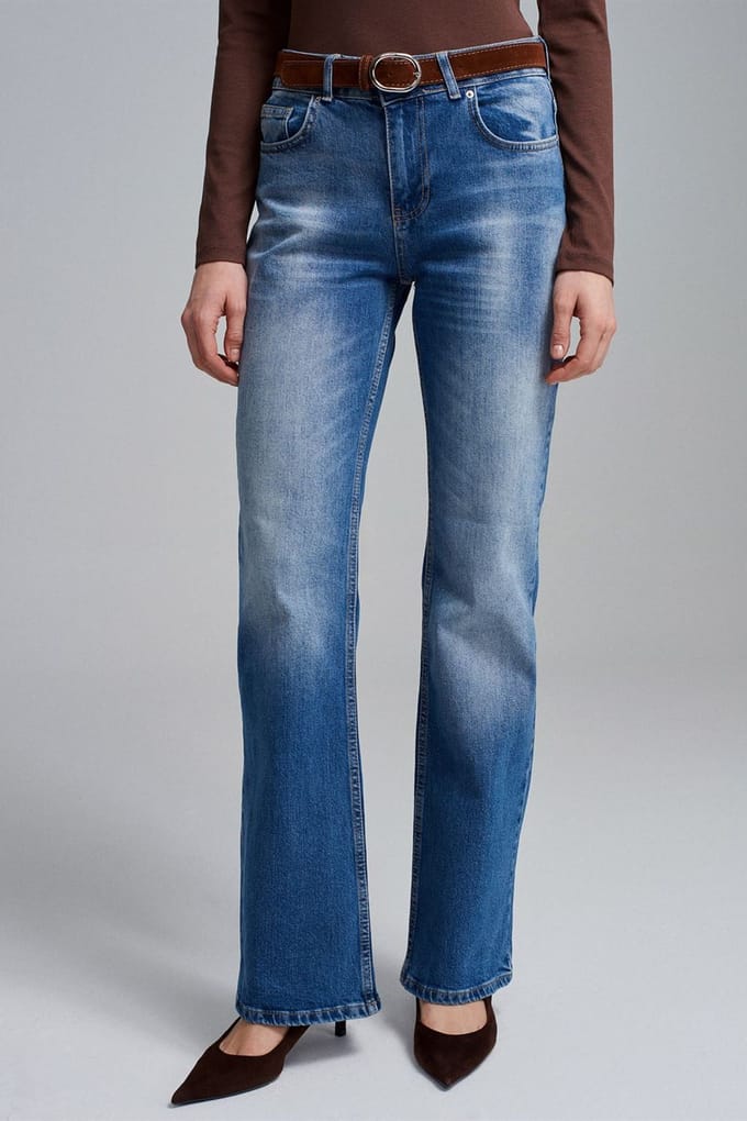 Lage Taille Rechte Jeans