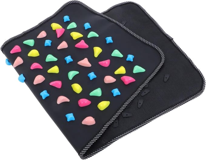 Voetmassage Mat - Acupressuur Pad - Ontspanning Bevorderen - Nabootst Steen Lopen - 70 x 35 cm - Multicolor