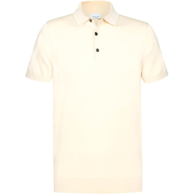 Slim fit poloshirt van lyocellmix met zijde aandeel