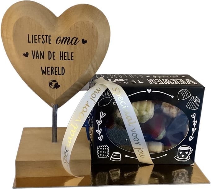 Hart - Papa - Bonbons - Lint: Speciaal voor jou - Cadeauverpakking