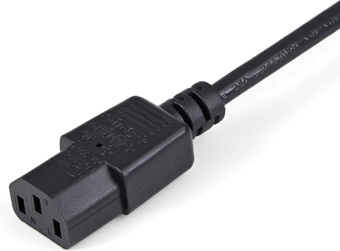 StarTech.com Standaard Computer Stroom Cord Extension C14 Aan C13 - Stroom Verlengkabel - 1 m