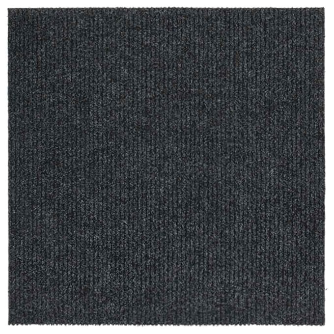 vidaXL - Droogloopmat - 100x100 - cm - antracietkleurig