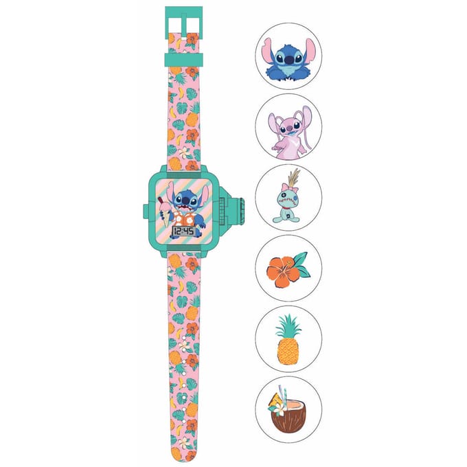 Stitch Kinder LCD horloge met pojector