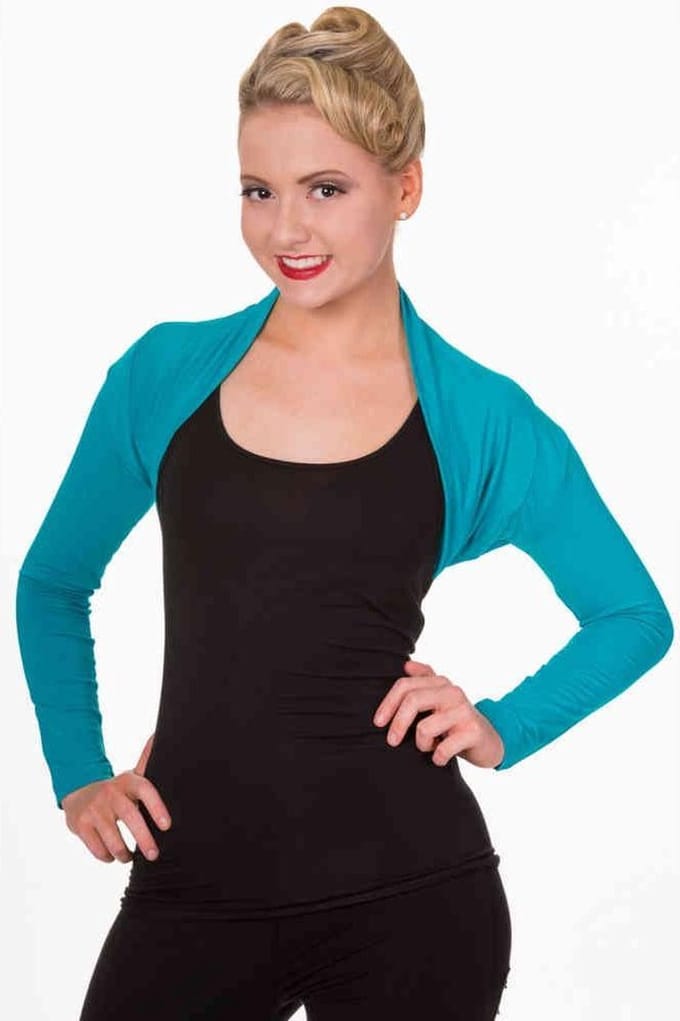 Dancing Days - FOLDED Bolero - S - Blauw