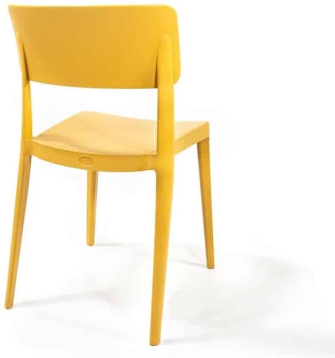 Stapelbare kantinestoel 0100 Zwart
