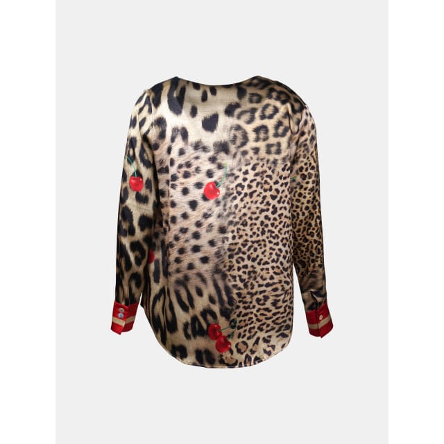 Mucho Gusto ® blouse copenhagen luipaard kers print