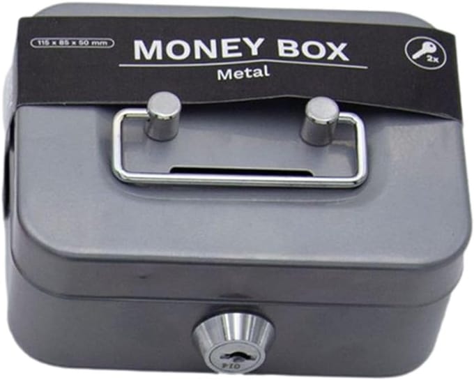Kleine Lock Box - Compacte Kluis Spaarpot - Veilige Opslag - Vuurvaste Metalen Behuizing