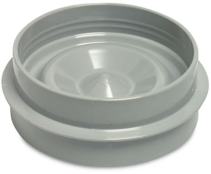 PVC eindkap – 125 mm lijmmof/spie grijs AB01