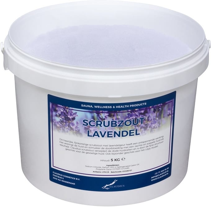 Scrubzout Lavendel - 5 KG - Hydraterende Lichaamsscrub