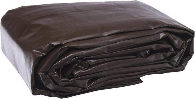 Professioneel Bruin Afdekzeil 350 g/m² - Weerbestendig en Duurzaam