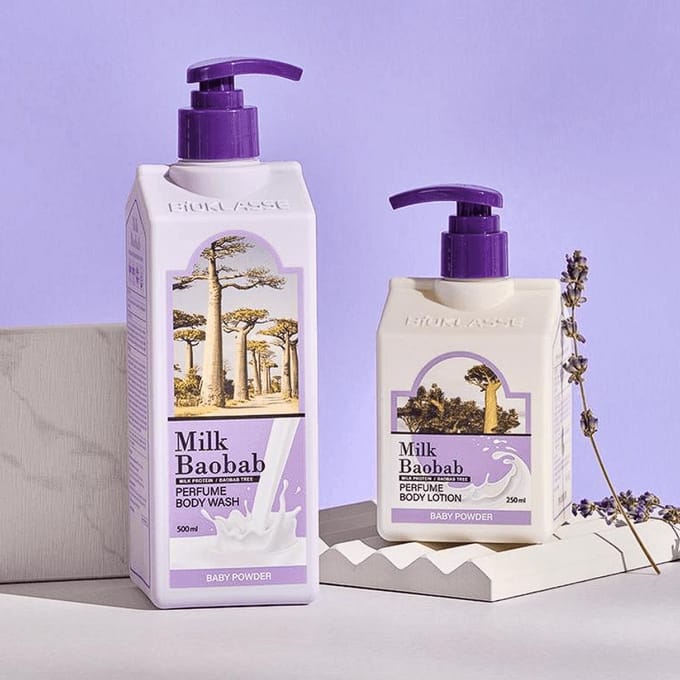 [Melk Baobab] Body Wash Babypoeder 500ml white