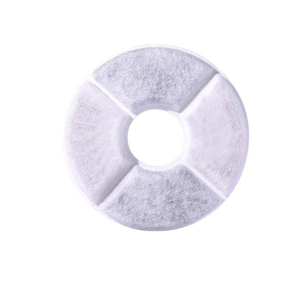 10 stuks bloem ronde huisdier waterdispenser filterelement kat waterdispenser filter katoen stuk circular wit
