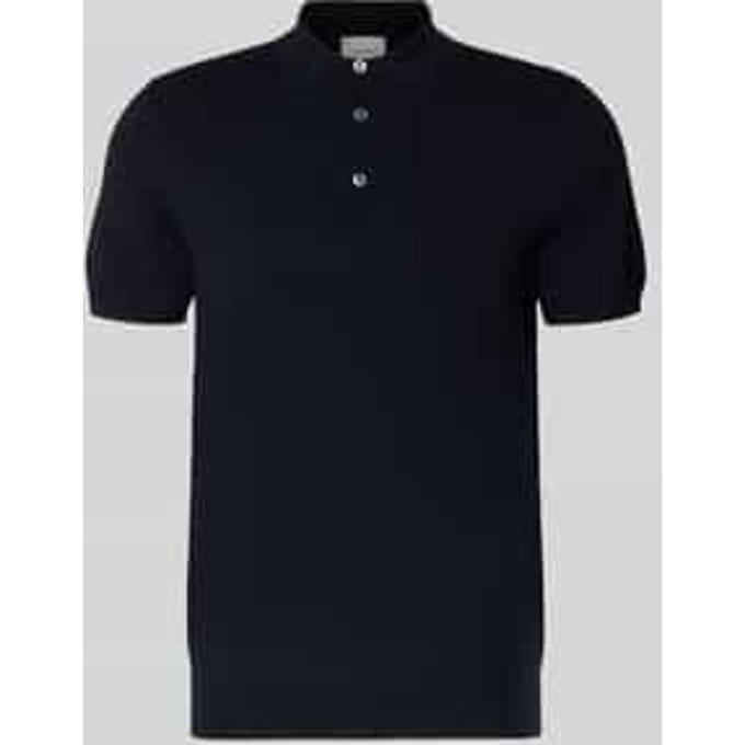 Profuomo Knitted Poloshirt Donkerblauw (navy) - Maat L - Heren