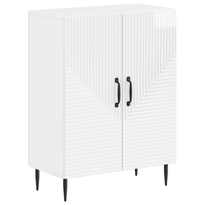 vidaXL - Badkamer - Opbergkast - HAARLEM - Hoogglans - Wit - 59,5 - x - 31 - x - 80 - cm