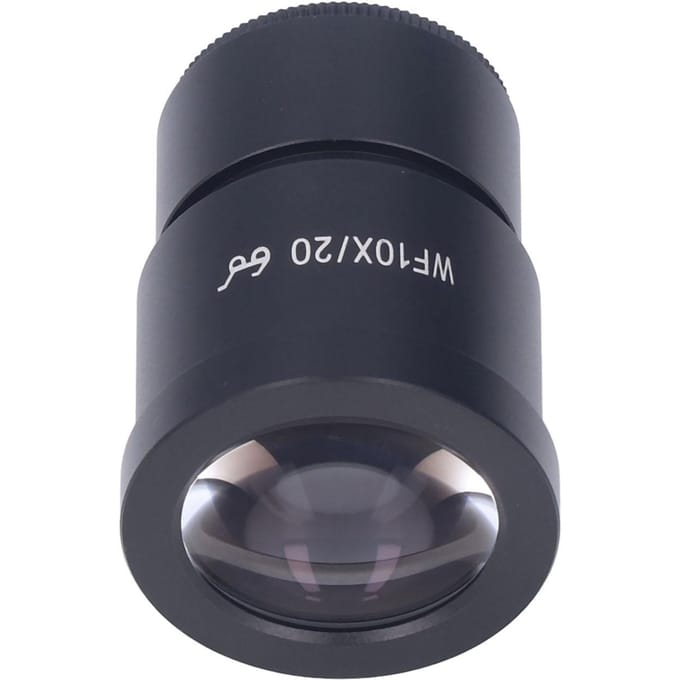 Objectif de microscope WF10X20 Objectif de microscope stéréo de laboratoire Interface 30 mm Point oculaire haut Grand angle