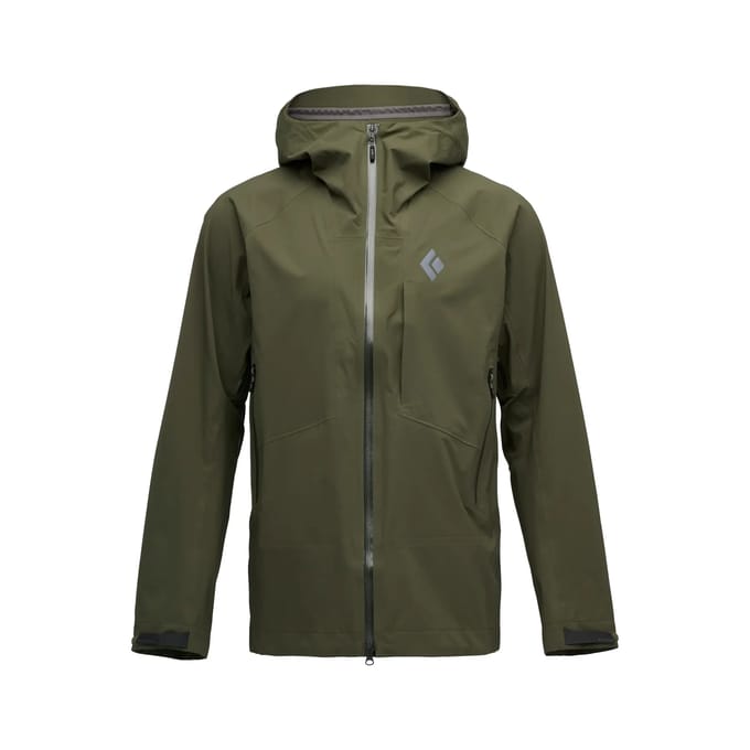 Black Diamond Highline Stretch Shell Jas Groen M Man