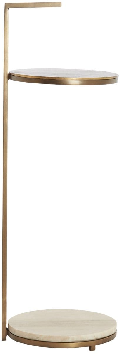 Light & Living Bijzettafel Leda - Bruin - Ø26x76cm - Modern