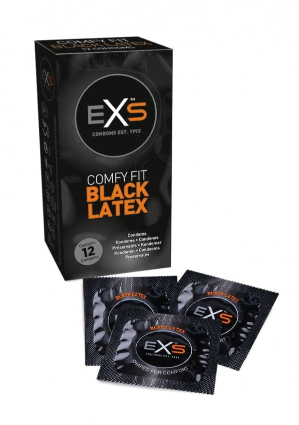 EXS Condooms – Zwarte condooms - 12 stuks