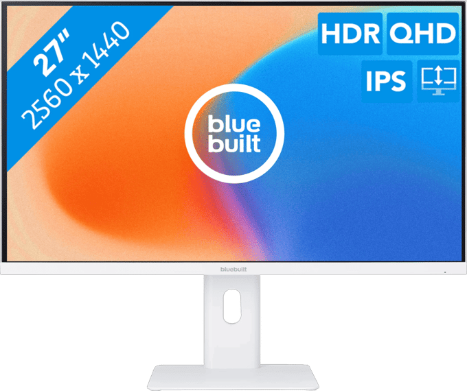 BlueBuilt 27 inch Quad HD Monitor Wit
