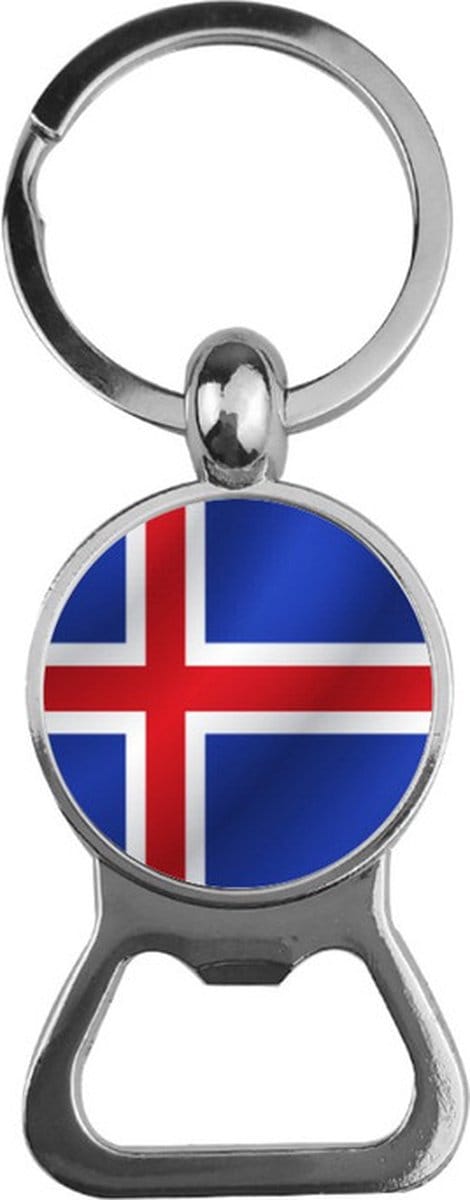 Bieropener Glas - Vlag ijsland