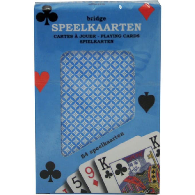 SOHO Speelkaarten – Spelkaarten – Kaarten set – 9 X 6 Cm – Karton – Blauw