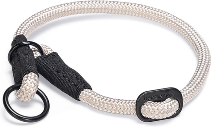 Beeztees Premium Parinca - Hondenhalsband - Rond - Nylon - Grijs - 45x1