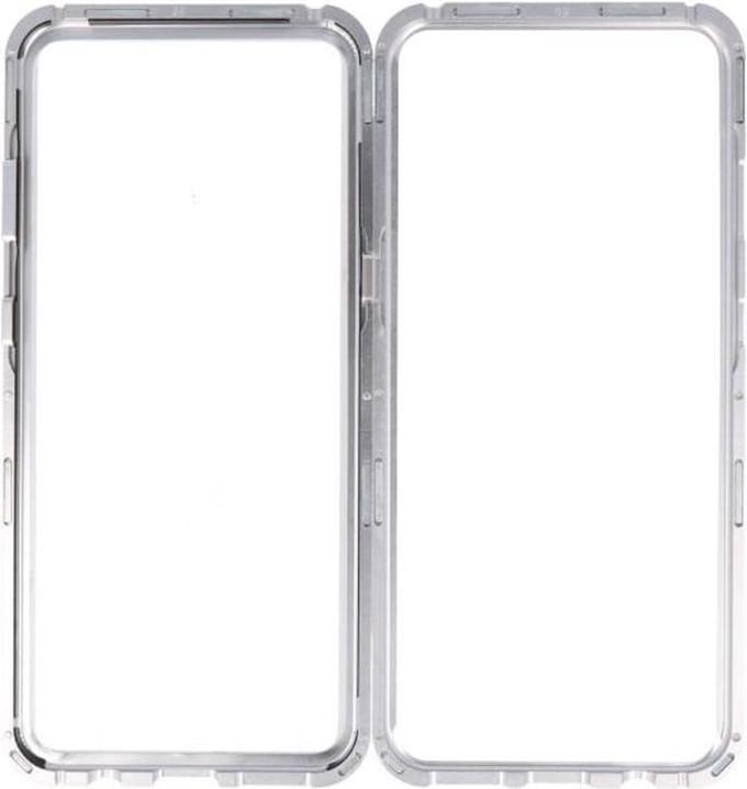 Zilver Transparant Magnetisch Back Cover Hoesje voor Samsung Galaxy S8