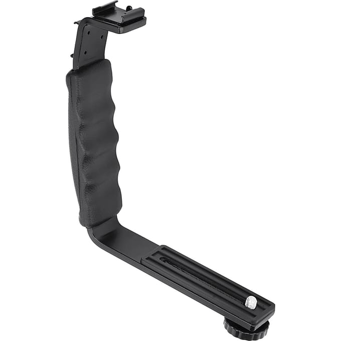 L-vormige Handmatige Stabilisatorbeugel met Koude Schoen Interface voor DJI OM 4 Osmo Mobile 2 3 gray