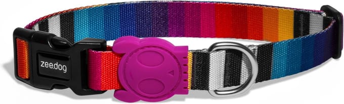 Zee.Dog Halsband Prisma Multi-Color - Hondenhalsband - 45-70x2.5 cm