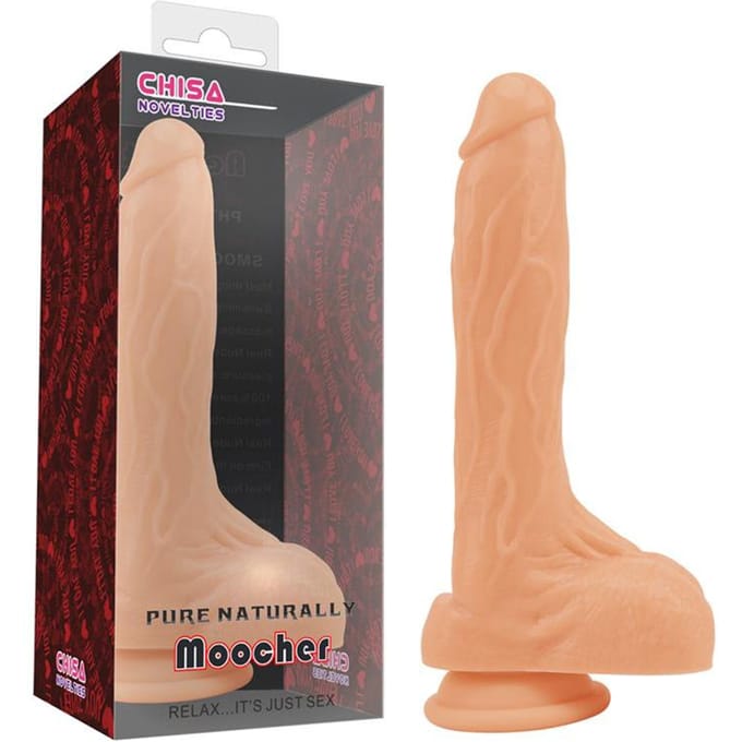 Realistische Dildo met Ballen en zuignap - 20.6 cm