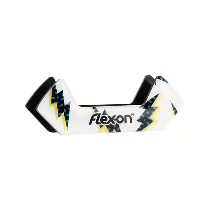 Flash witte stijgbeugelstickers Flex-On Safe-On