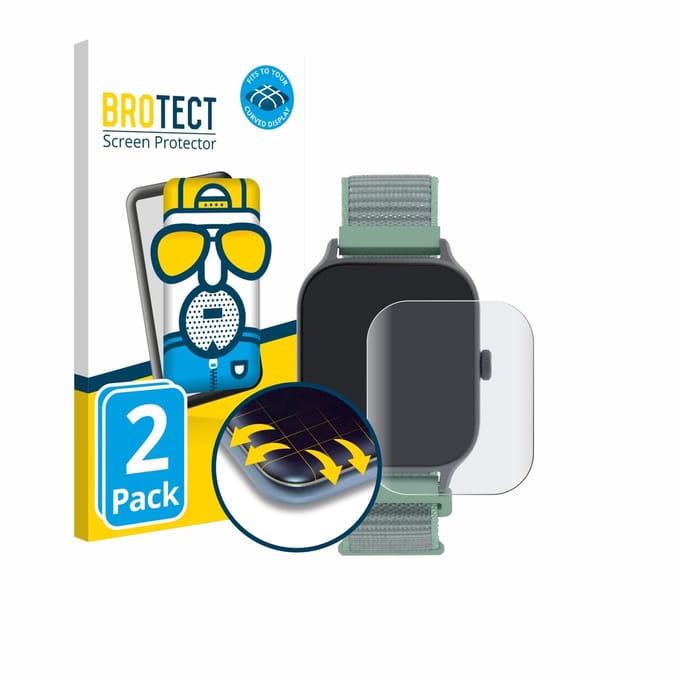 BROTECT - Screenprotector voor Decathlon Fit 100s - Folie Beschermfolie matte volledig dekking 2 Stuks