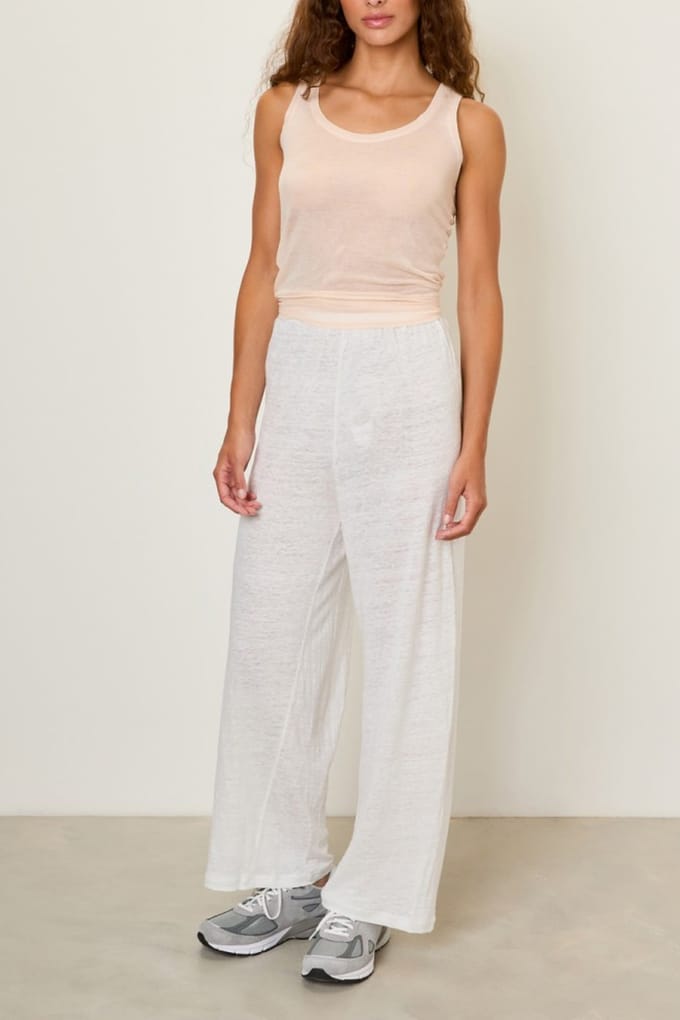 American Vintage Pobsbury Sweat Pants Blanc Größe: XS | Jogginghosen Outlet | Damen