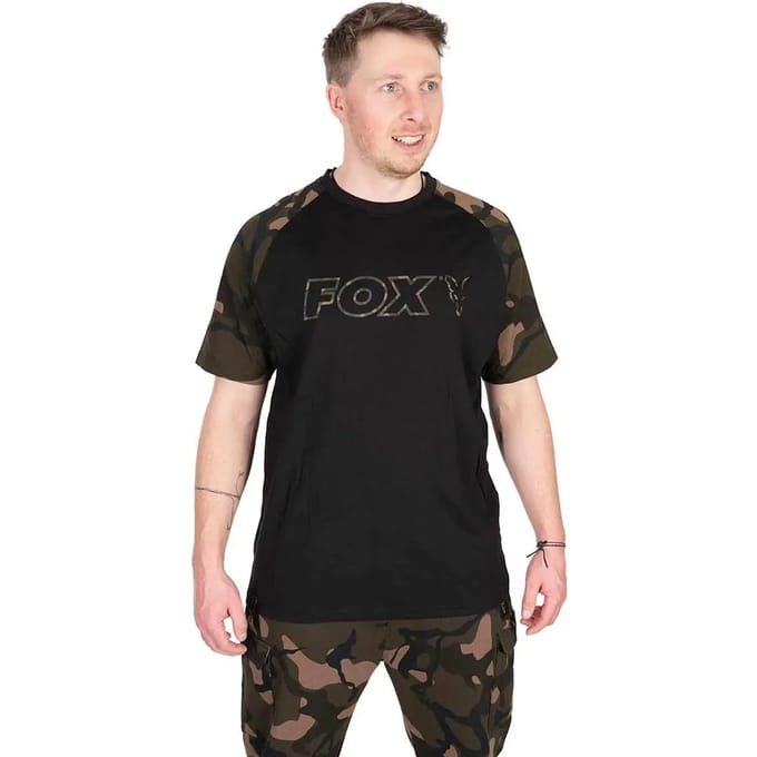 Fox Black-Camo Outline T-Shirt - Maat : Medium