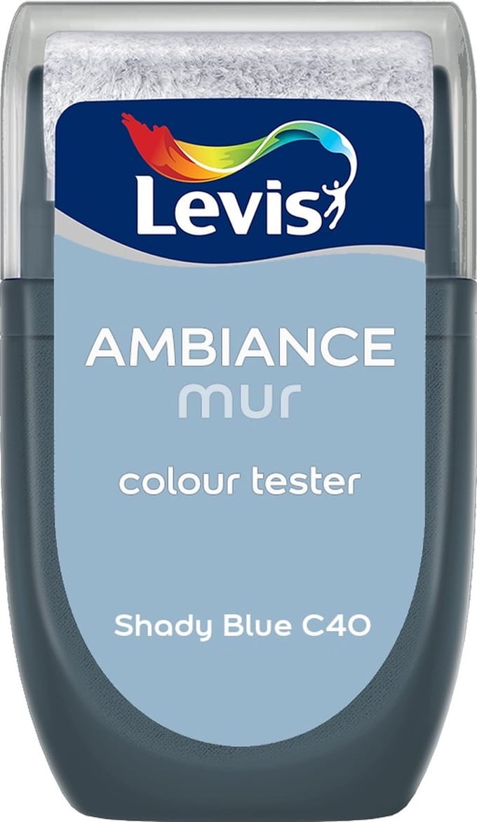 Levis - Muurverf Kleurtester Mat Mix - Shady Blue C40 - Mengverf - 30 Ml