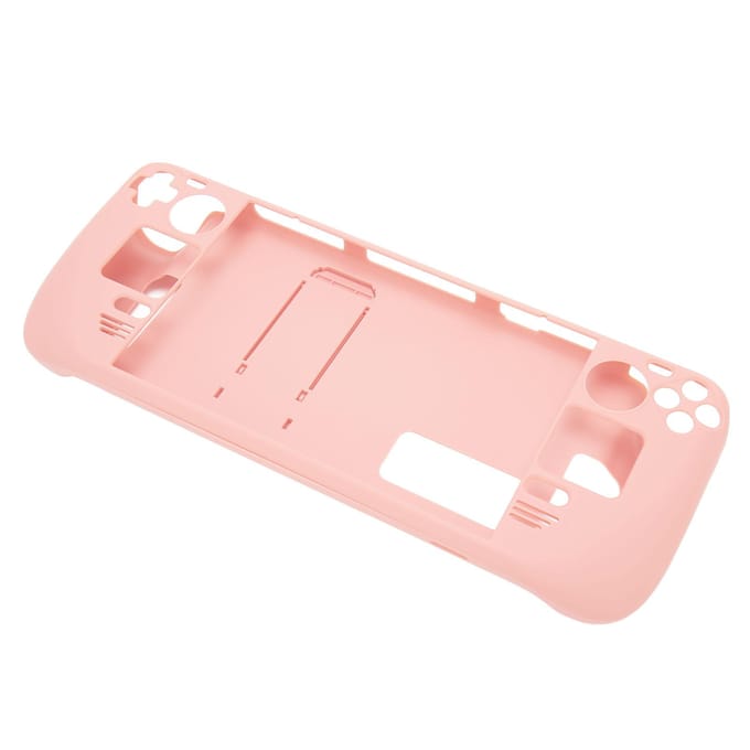 Étui avec support pour Steam Deck Mains Libres Protection Complète Anti-empreintes digitales Étui de Protection pour Steam Deck rose vif