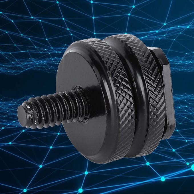 Trépieds 14  et 38  Vis vers Adaptateur de Monture Griffe Flash pour Caméra Caméscope gray