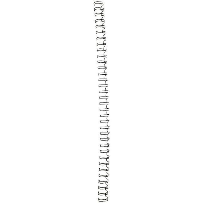 100 STUKS 9,5 mm Zwart A4 Formaat 34 Tanden 3:1 Dubbele Lus Draad Binddraad Kalenderbinding IJzer white