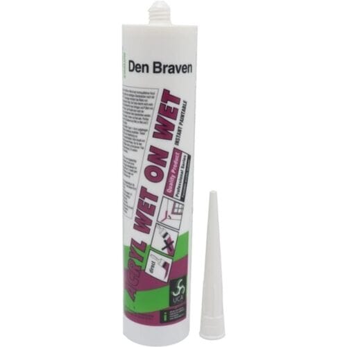 Den Braven Acryl Kit Wet On Wet Koker 310 ml -kleur wit