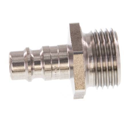 RVS DN 7.2 (Euro) Luchtkoppeling Insteeknippel G 1/2 inch Buitendraad - CLP7-M-S-012