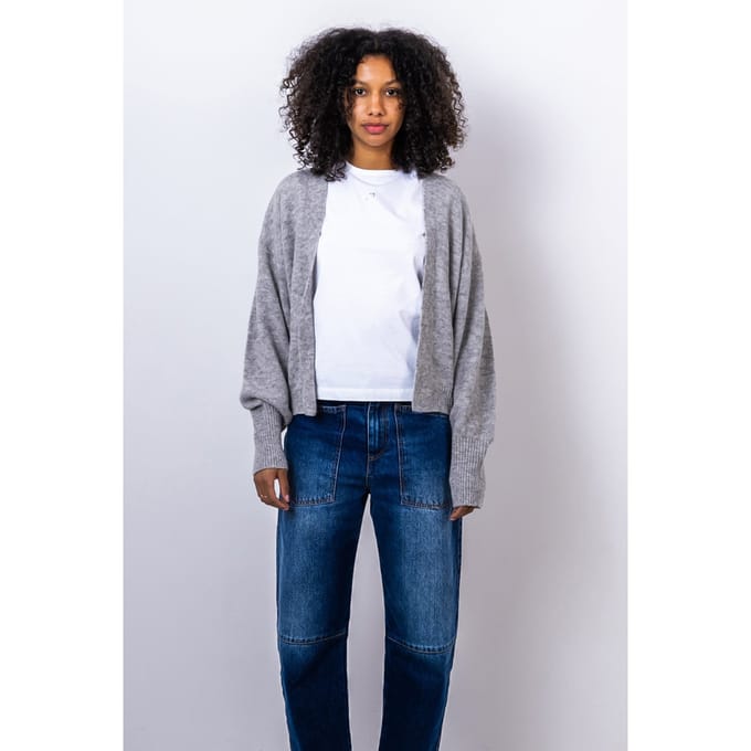 Alchemist Louiza Cardigan Grey Melange Maat: L/XL | Cardigans Outlet | Dames | Grijs