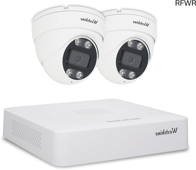 RFWR® 4-kanaals 5MP beveiligingscamera set met DVR en dome-camera's