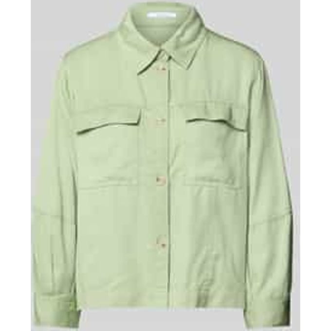 Regular fit overhemdblouse met paspelzakken op de borst, model 'Fadelia'