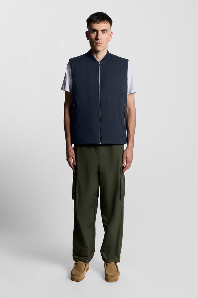 Lyle & Scott Quilted Shell Gilet Dark Navy Taglia: M | Giacche Outlet | Uomo | Blu