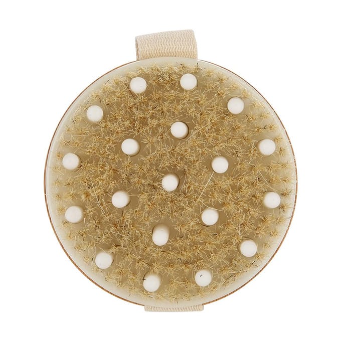 Brosse de Massage Corporel Bain Douche Exfoliation Détoxification Laveur beige