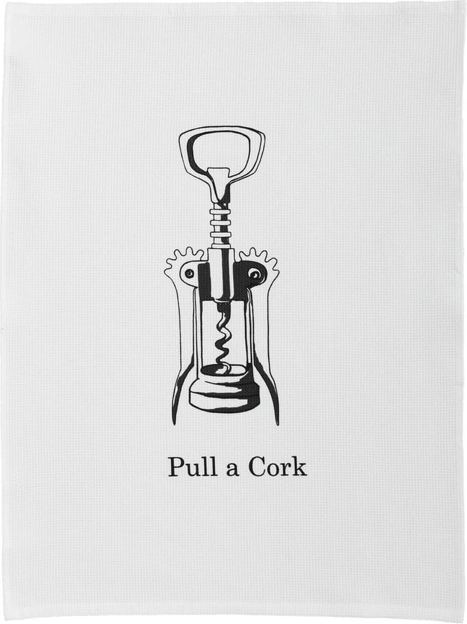 DDDDD Pull a Cork - Theedoekenset - White - 6 stuks