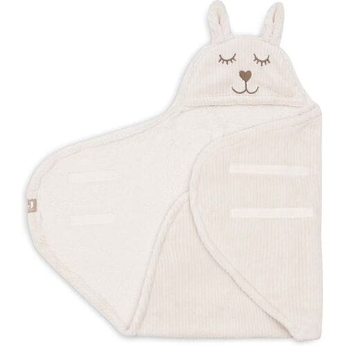 Jollein Baby Wikkeldeken - 100x105cm - Bunny Cloudy Rib - Oatmeal