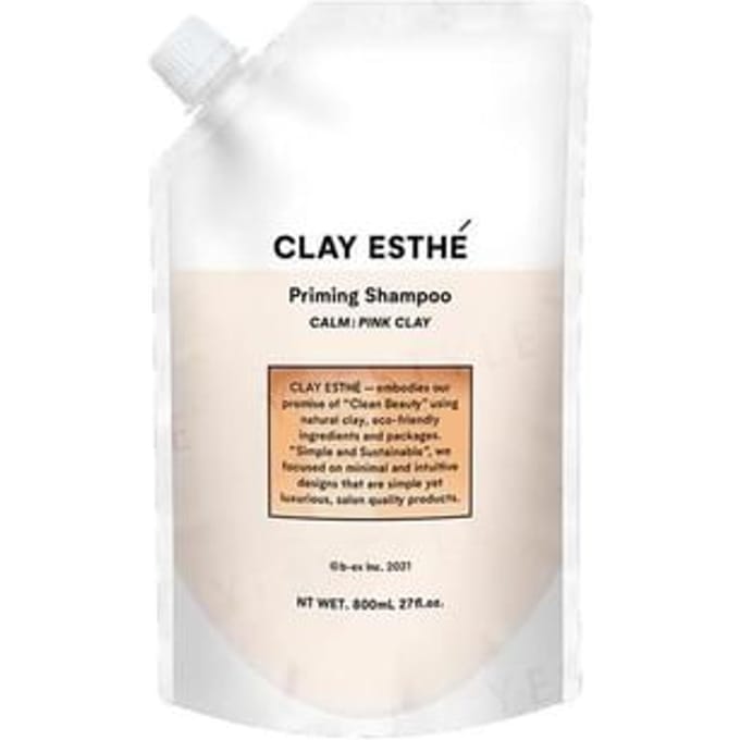 CLAY ESTHE - Priming Shampoo Calm: Pink Clay Refill 800ml