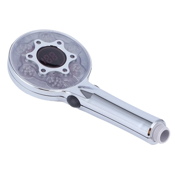 G1/2 Douchekop met 3?Kleur LED Hand?hield water vast?Besparende Douchekop voor Thuisbadkamer gray
